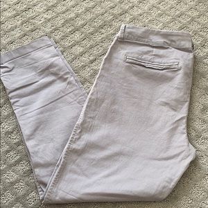 old navy pixie pants lavender/grey